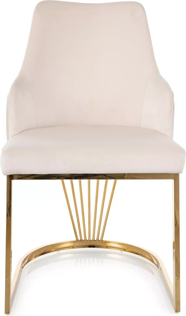 SI Alure Velvet stolička svetlo béžová