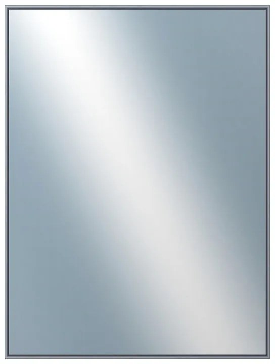 DANTIK - Zrkadlo v rámu, rozmer s rámom 60x80 cm z lišty Hliník platina (7002019)