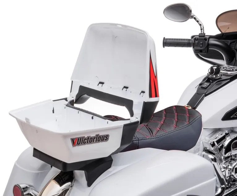 Nabíjacia trojkolesová motorka Goldwing White