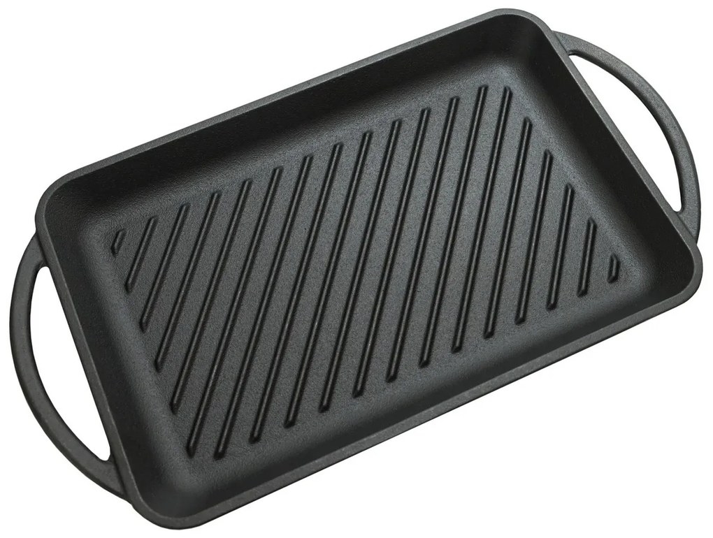 Cattara 13062 Grilovacia panvica s držadlami Liatina, 33 x 21,5 cm