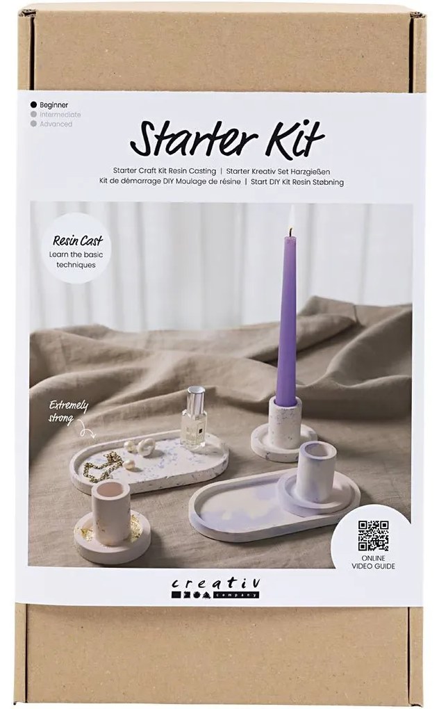 Kreatívna sada Starter Craft Kit Resin Casting Candle Holders