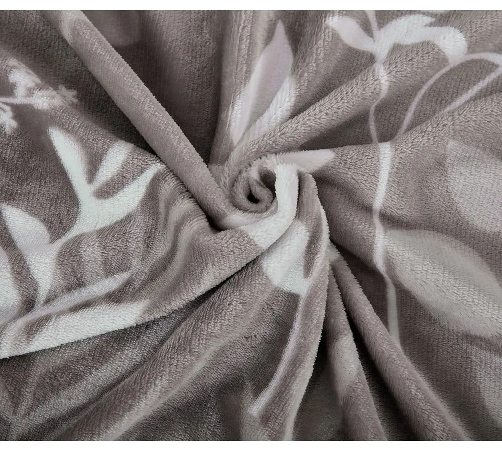 Sivé obliečky na jednolôžko z mikroplyšu 140x200 cm Sambuco – My House