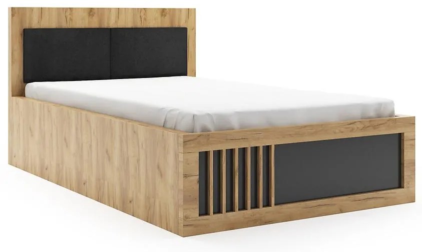 Posteľ Sorento 120x200 Craft Zlato/čierna