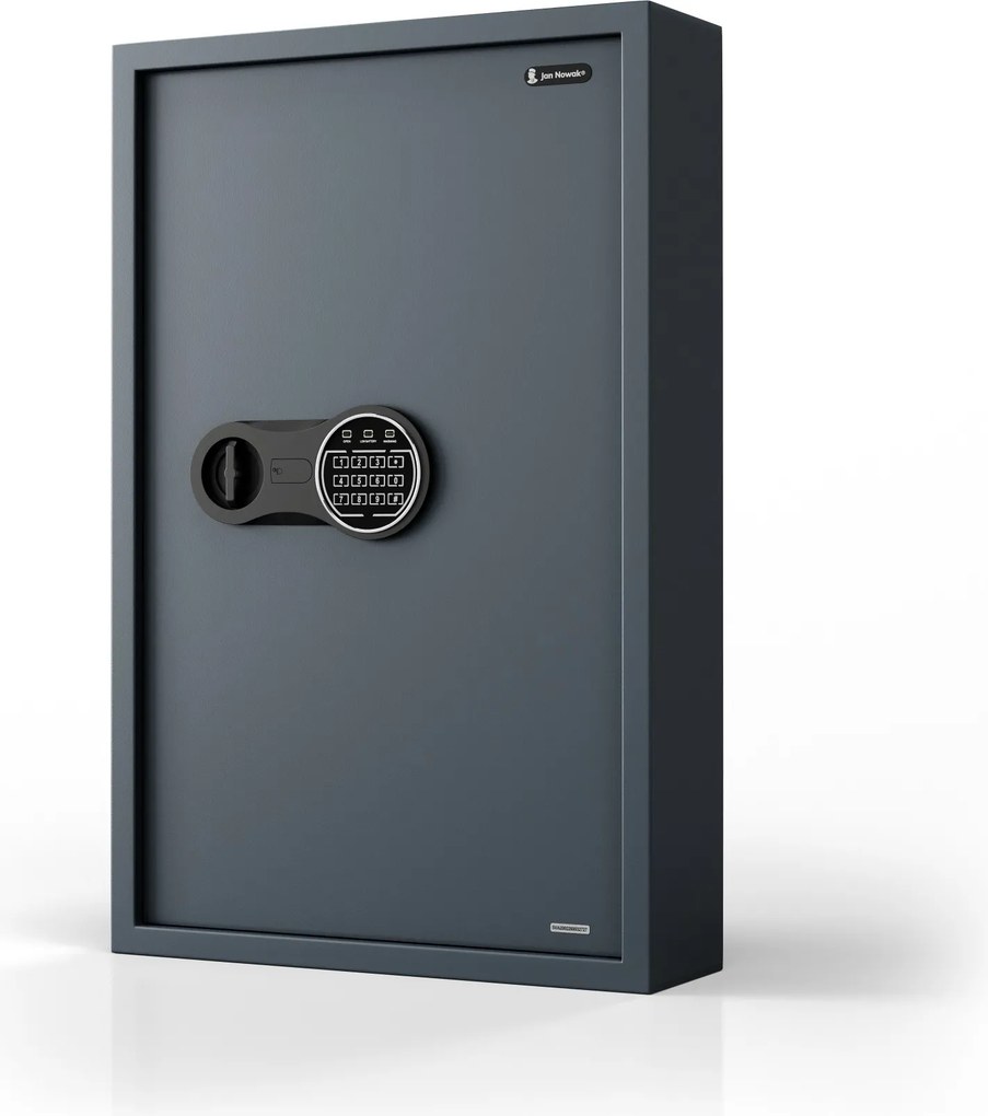 Skrinka na kľúče elektronická s vhadzovaním a kódovým zámkom, na 133 kľúčov, 430x665x130 mm: BRUCE