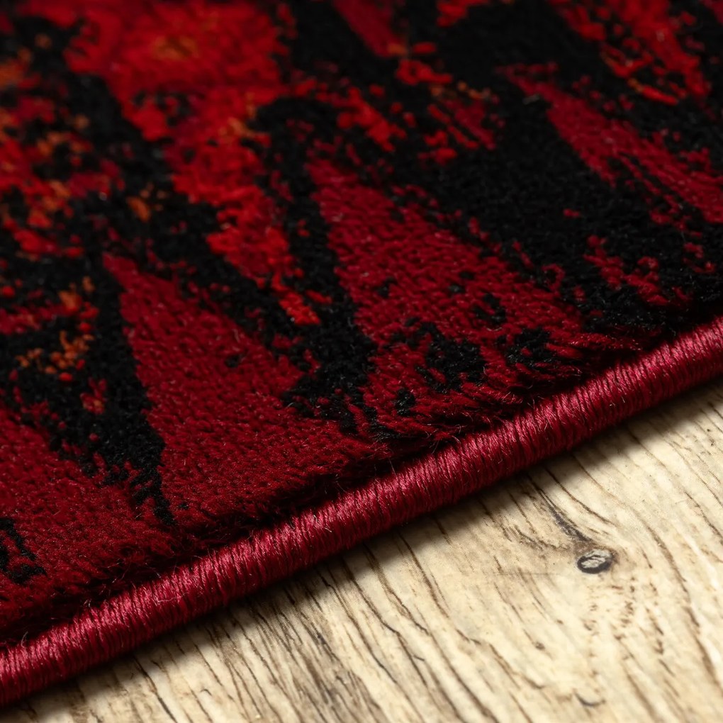 Dywany Łuszczów, Kusový koberec Orient 5820 vínový, 100x200, červená, kancelária
