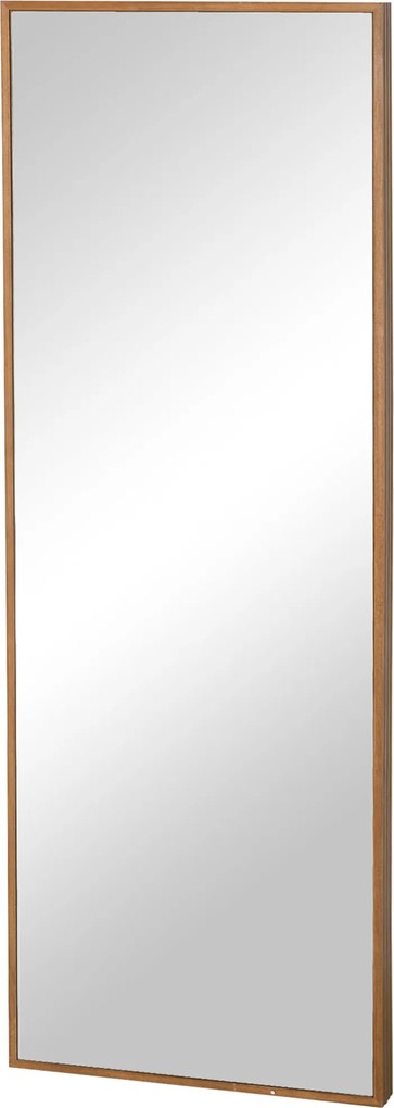 HOMCOM nástenné zrkadlo 125 x 45cm s dreveným rámom | Aosom