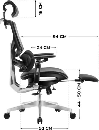 Kancelárska stolička Expert 9.6 Black