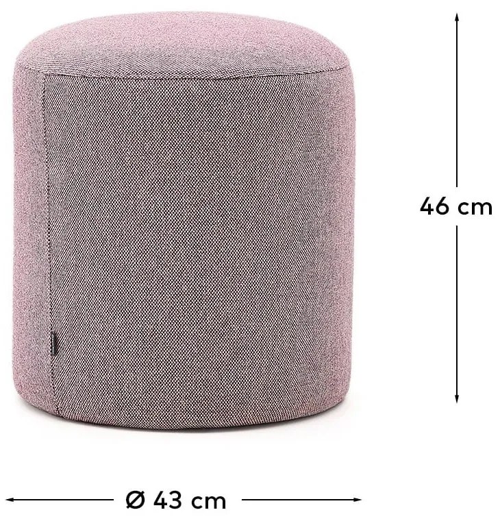 Fialový taburet Kaeli – Kave Home
