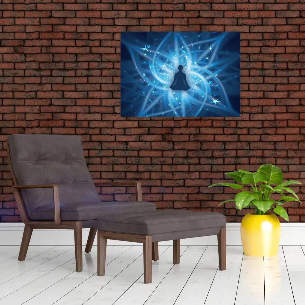 Sklenený obraz - Spirituálna energia (70x50 cm)