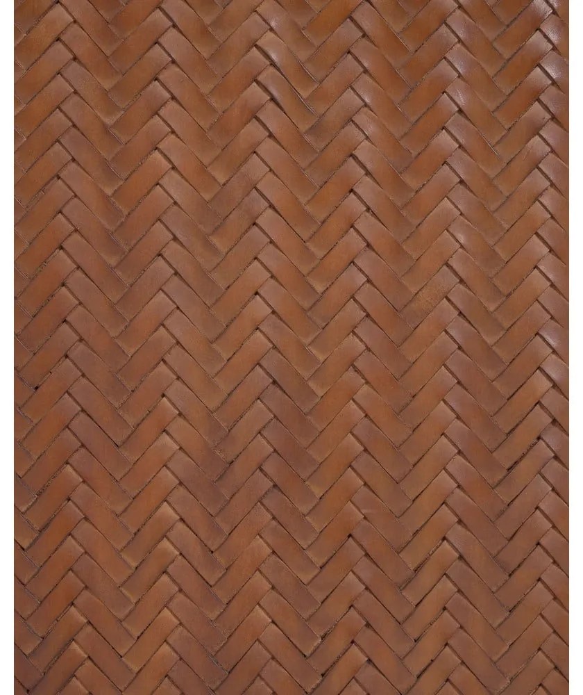 Hnedé kožené čelo postele 163x60 cm Natesa – Kave Home