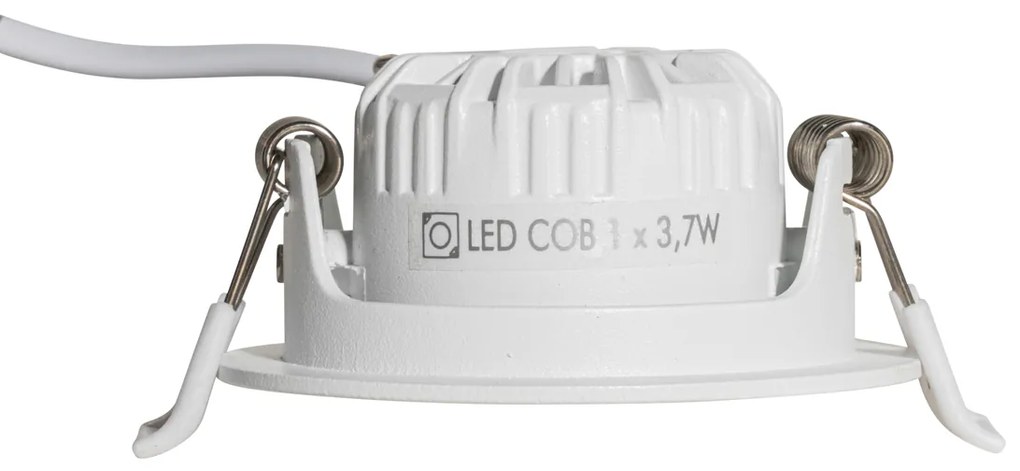 Sada 6 zapustených bodových svetiel biela naklápacia 6,5 cm vrátane LED IP54 Ultra Slim - Pupil