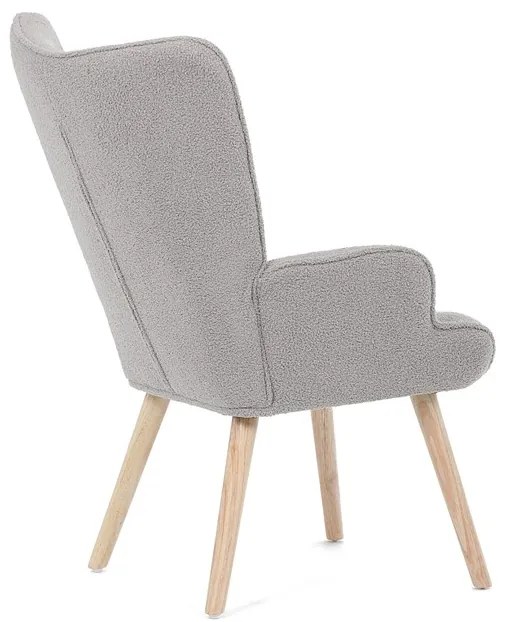 BONTEC Kreslo ušiak, šedá látka, AK-309 GREY2 Farba: Biela