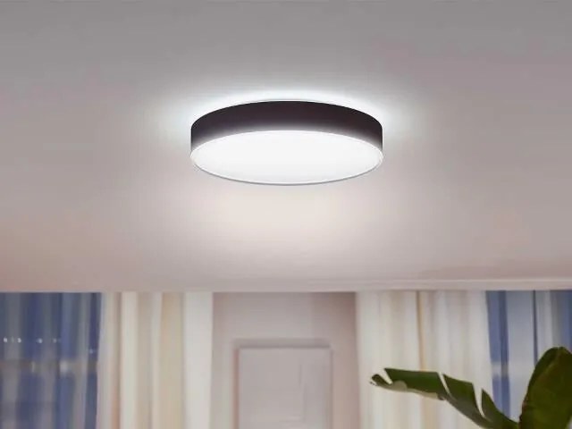 PHILIPS HUE Prisadené stropné LED inteligentné osvetlenie HUE ENRAVE s vypínačom, 33,5 W, teplá biela-studená bi