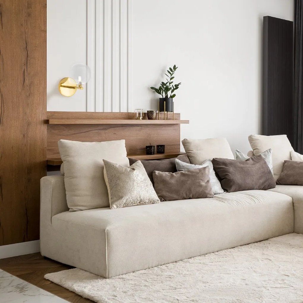 Toolight Toolight, nástenné svietidlo 1xG9 APP1161-1W, zlatá lesklá, OSW-14015