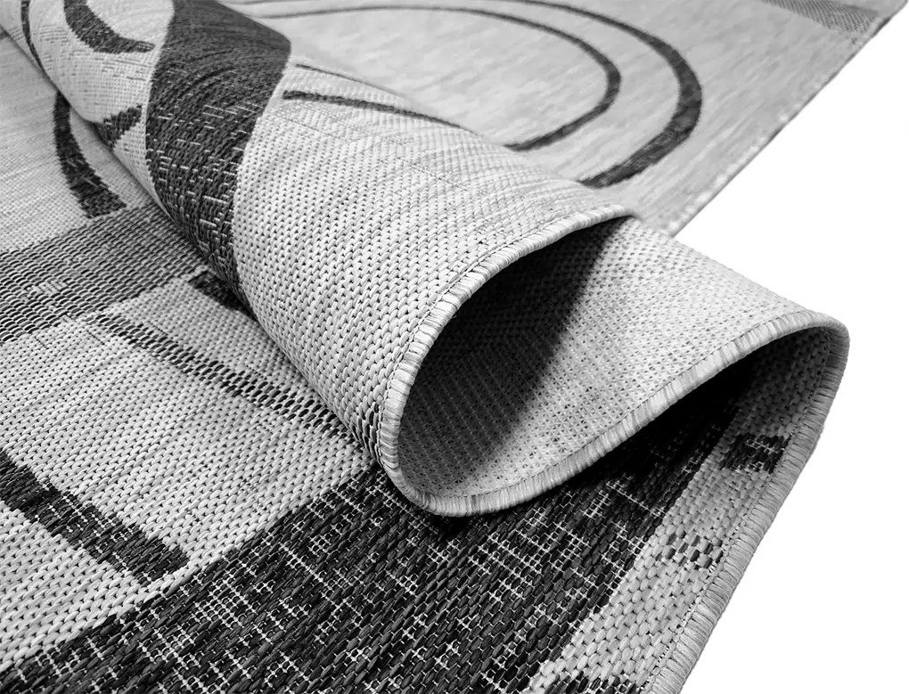 BE Koberec Eqos 0003 GREY – sivý obdĺžnikový Rozmer: 160x220 cm