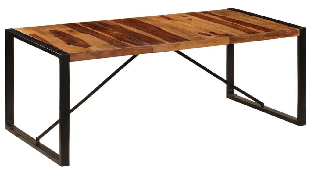 Jedálenský stôl 200x100x75 cm, drevený masív sheesham