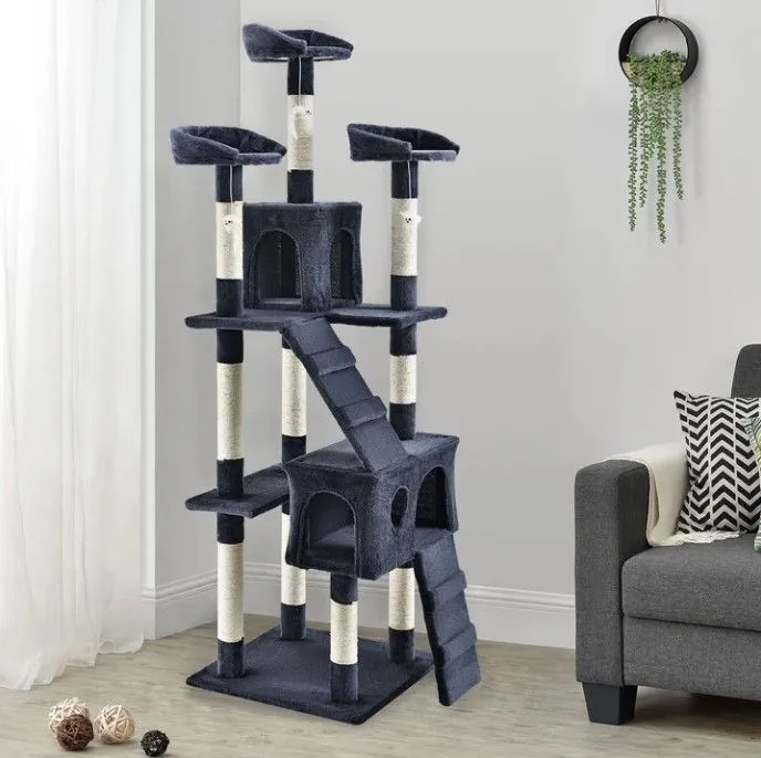 Protiskluzová podložka na jógu, čierna, 190 × 100 × 0,6 cm