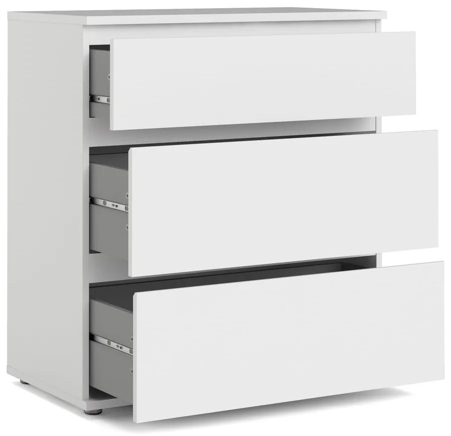 Biela nízka komoda 77x84 cm Nova – Tvilum