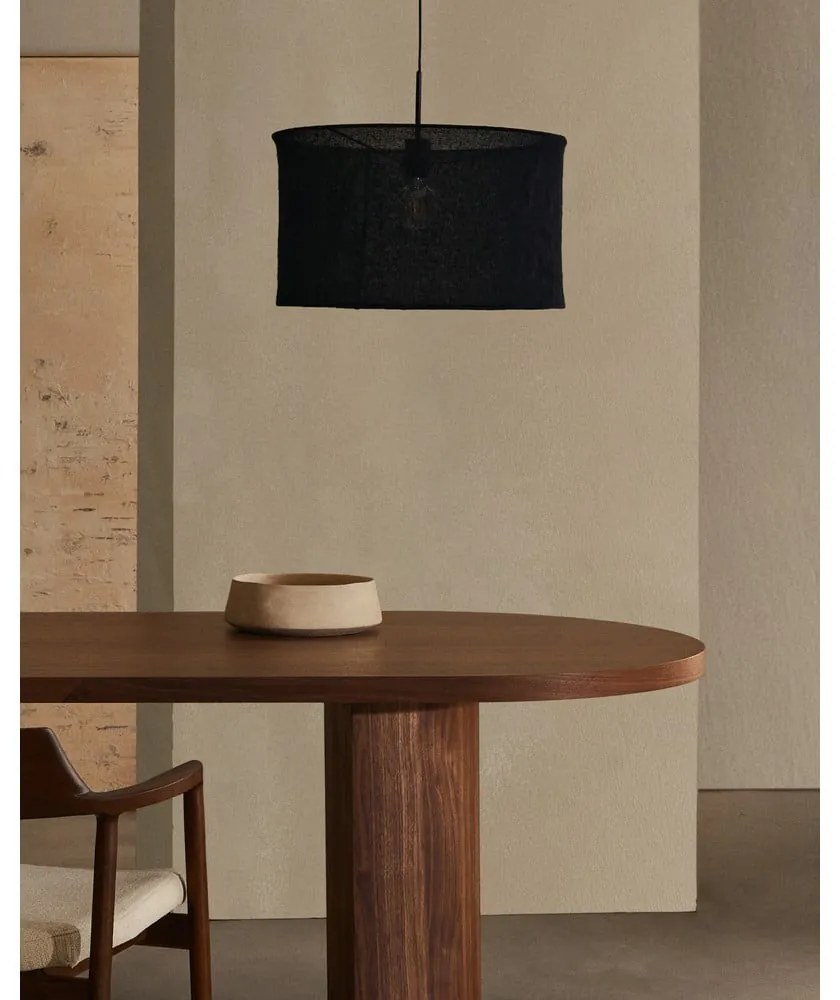 Čierne tienidlo ø 50 cm Mariela – Kave Home