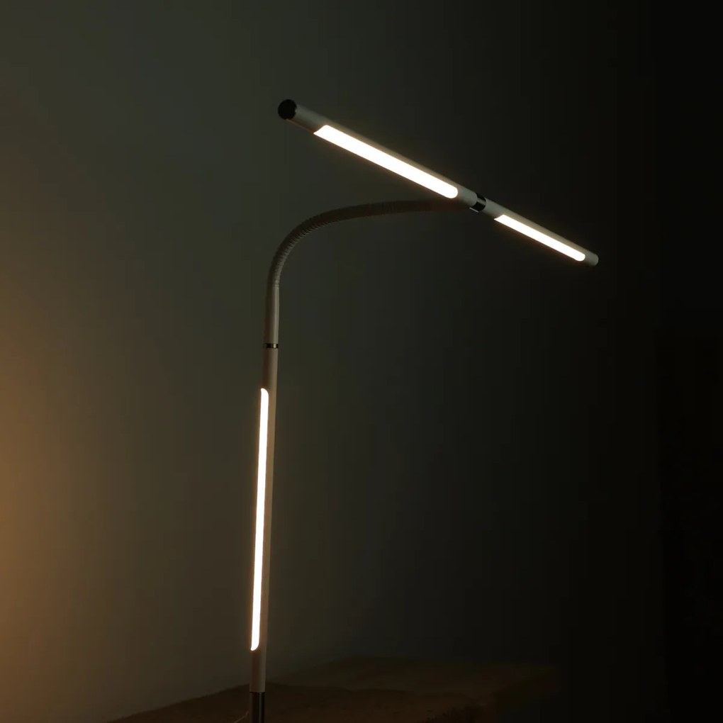 Stolná LED lampa NOX s RGBW efektmi, svorka, diaľkový ovládač