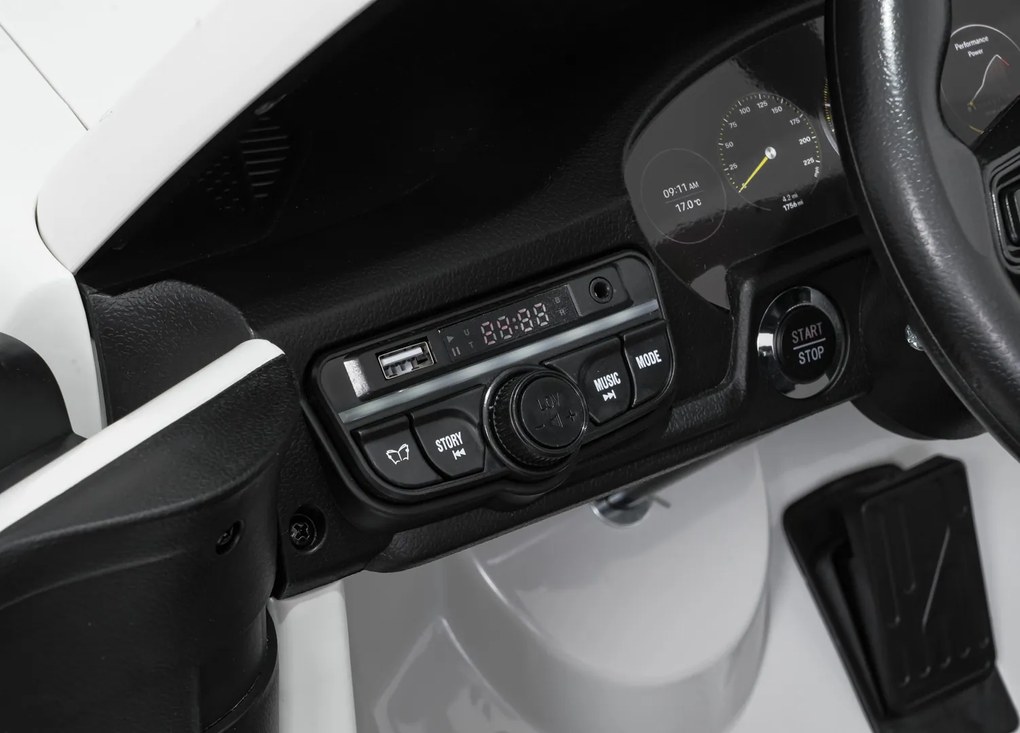Detské elektrické autíčko Porsche 911 GT3 STRONG MP4 biele