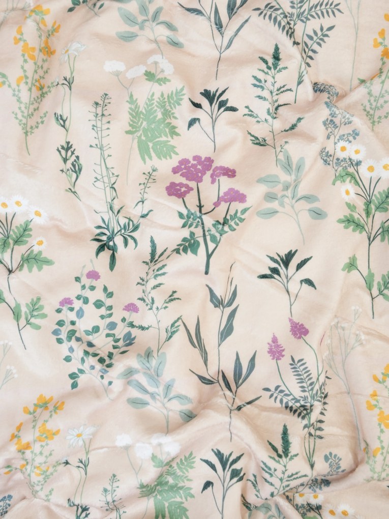 Baránková deka mikroplyš Digital 150 × 200 cm – Bianca béžová