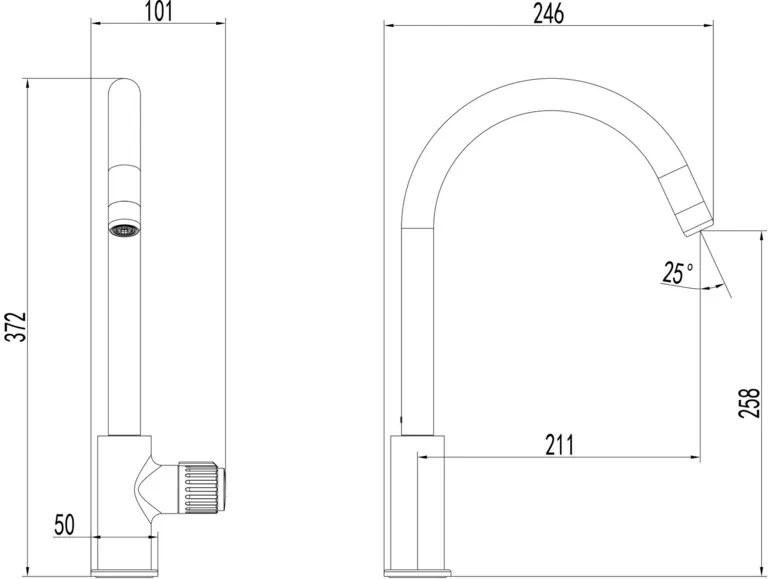 Duschwell Drezová batéria Basic, s perlátorom Neoperl (100330682)
