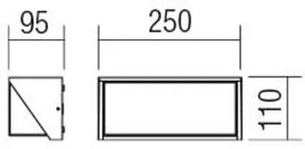 Redo 90237 - LED Vonkajšie nástenné svietidlo SPECTRA LED/16W/230V 3000K IP54 biela