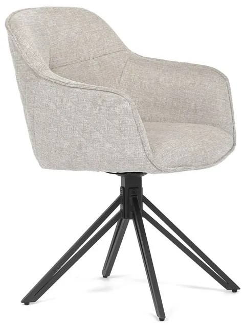 BONTEC Jedálenská stolička, béžová, látka, HC-533 CRM2 Farba: Béžová