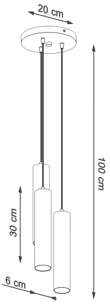 Závesné svietidlo LINO 3P