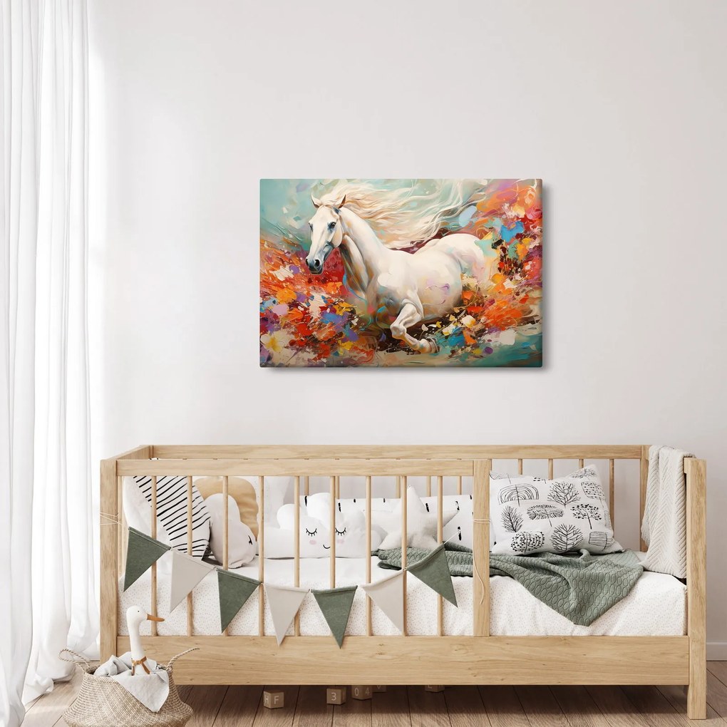 Obraz - Maľba koňa (90x60 cm)