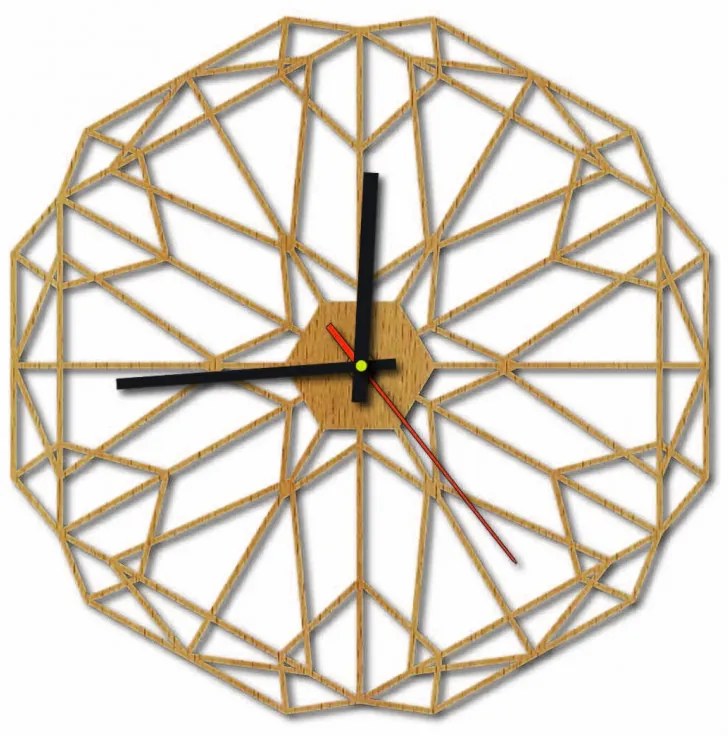 Sentop - MDF Nástenné hodiny do obyvačky HDKF017 i čierne I SENTOP HDFK0017 PR0346 MDF