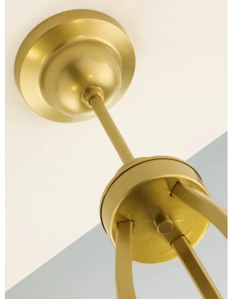 Jupiter 2109 - Luster na tyči KASZMIR 3xE27/15W/230V biela/zlatá/mramorový dekor