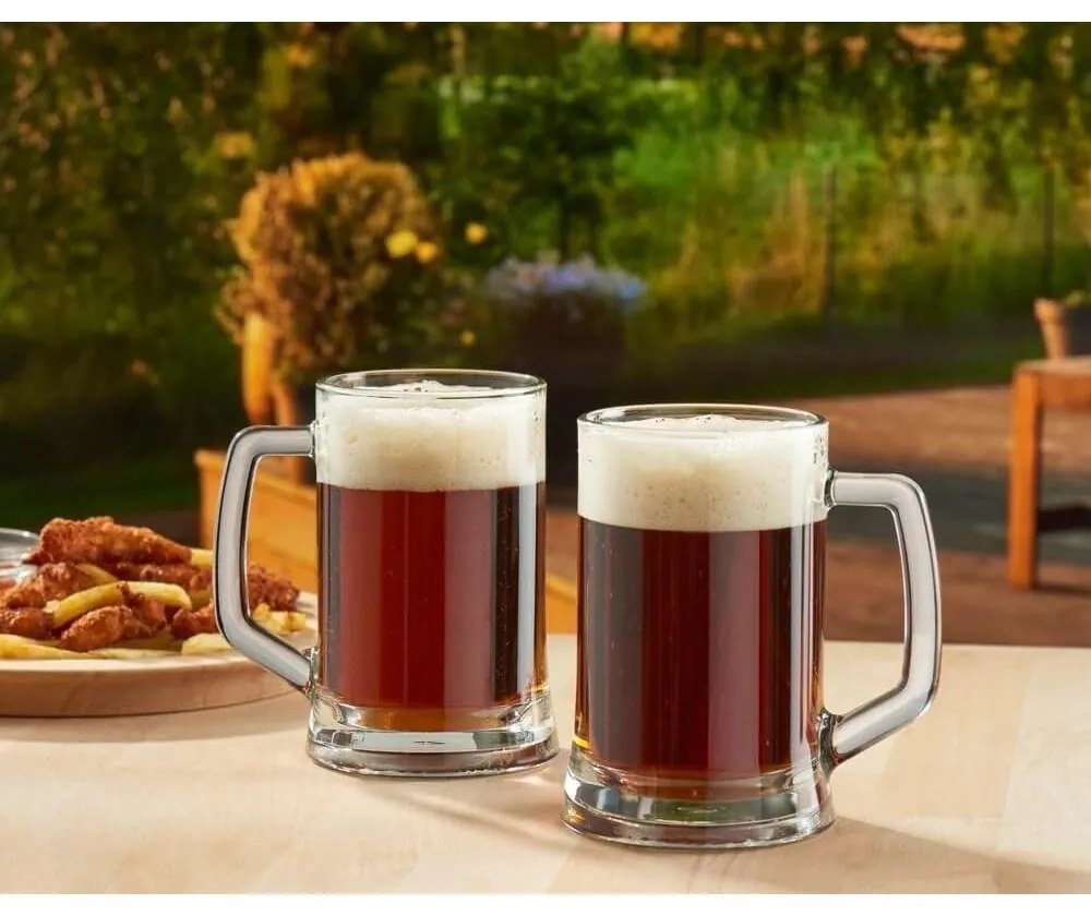 Poháre v súprave 6 ks na pivo 500 ml Carre – Hermia