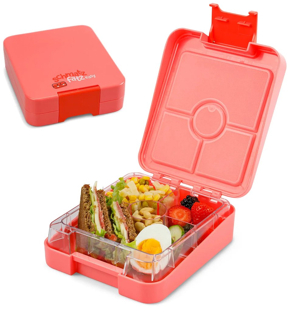 Klarstein Schmatzfatz easy, desiatový box, 4 priehradky, 18 × 15 × 5 cm