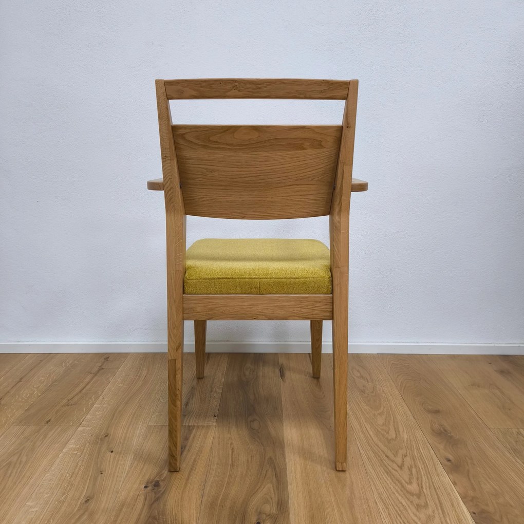 Moderná jedálenská stolička EV s pod-rúčkami a textilným sedákom, 57x55x90 cm Urban 14