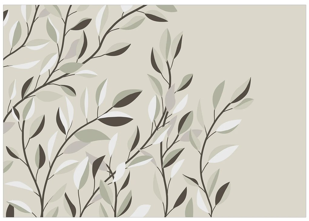Artgeist Fototapeta - Climbing Leaves - First Variant Veľkosť: 200x140, Verzia: Standard