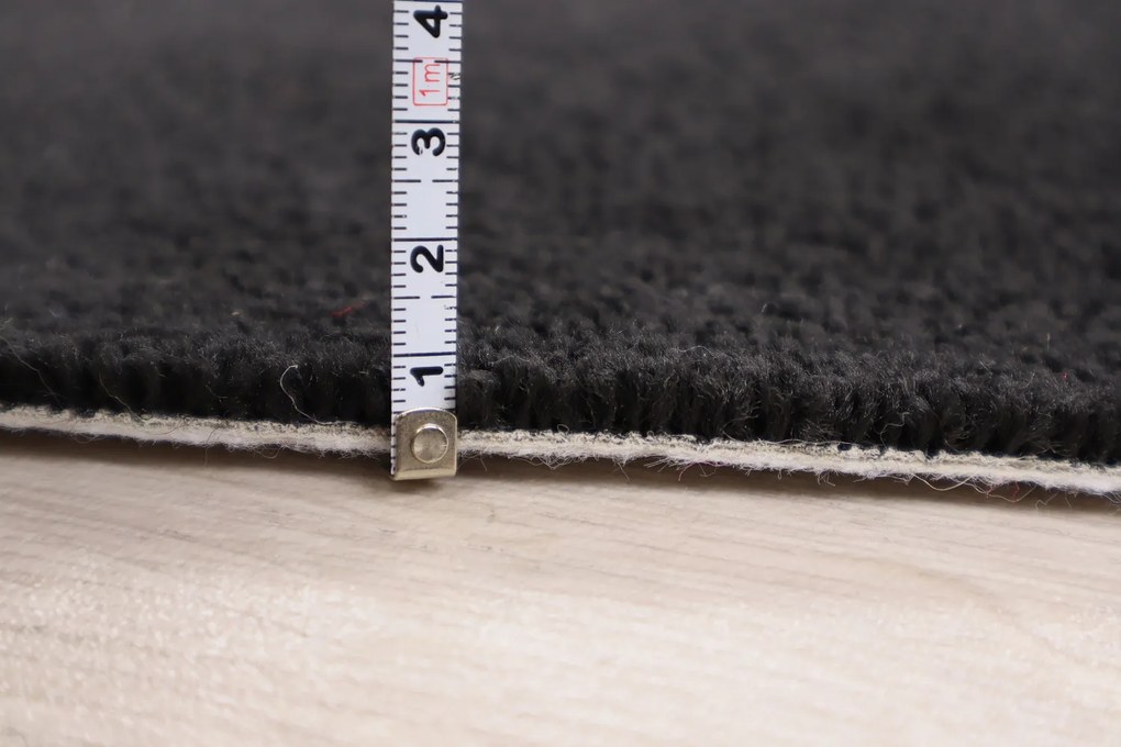 Vopi, Koberec metráž Eton čierny 78 - neúčtujeme odrezky z role, na mieru, šíře 1,33m,1m,2m,3m,4m,na mieru, neúčtujeme odrezky, čierna, filc, kuchyňa