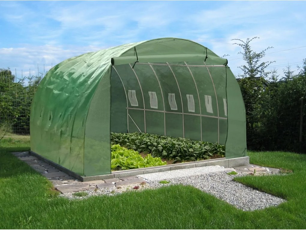 Skleník G21 300 x 600 x 200 cm, zelený