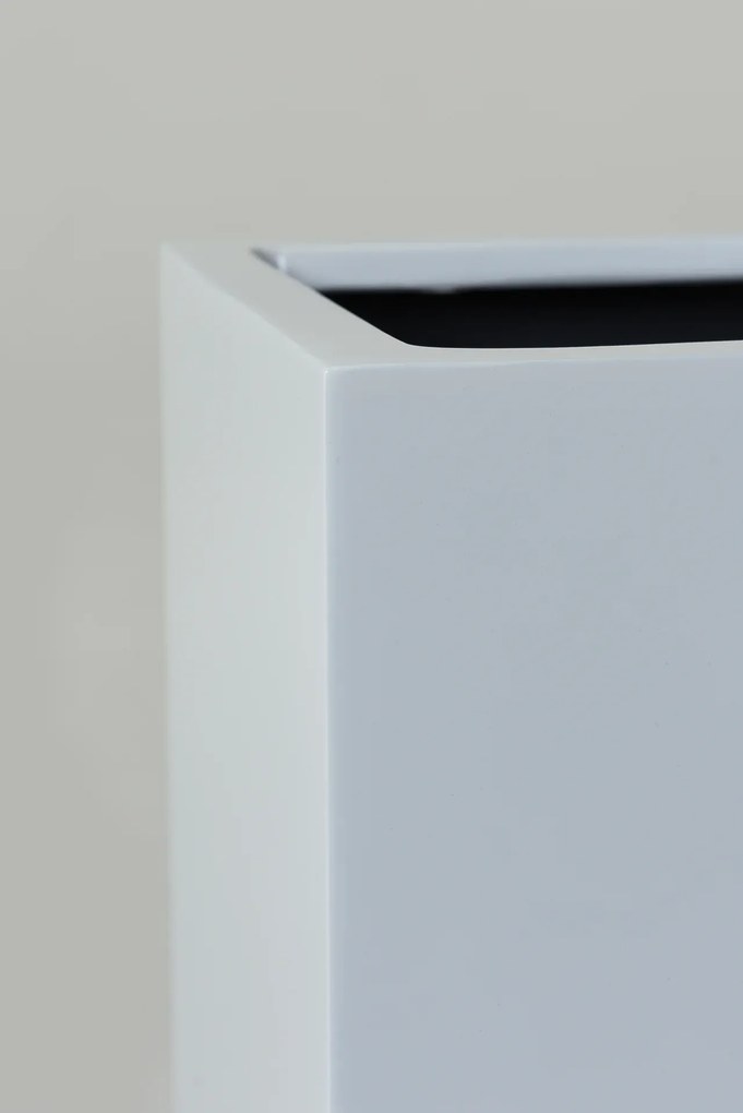 Kvetináč BLOCK, sklolaminát, výška 75 cm, biely mat