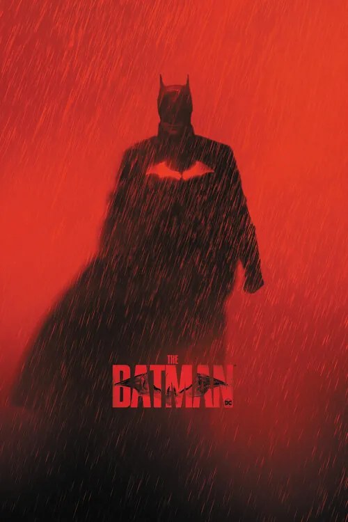 Plagát, Obraz - The Batman 2022 Red, (80 x 120 cm)