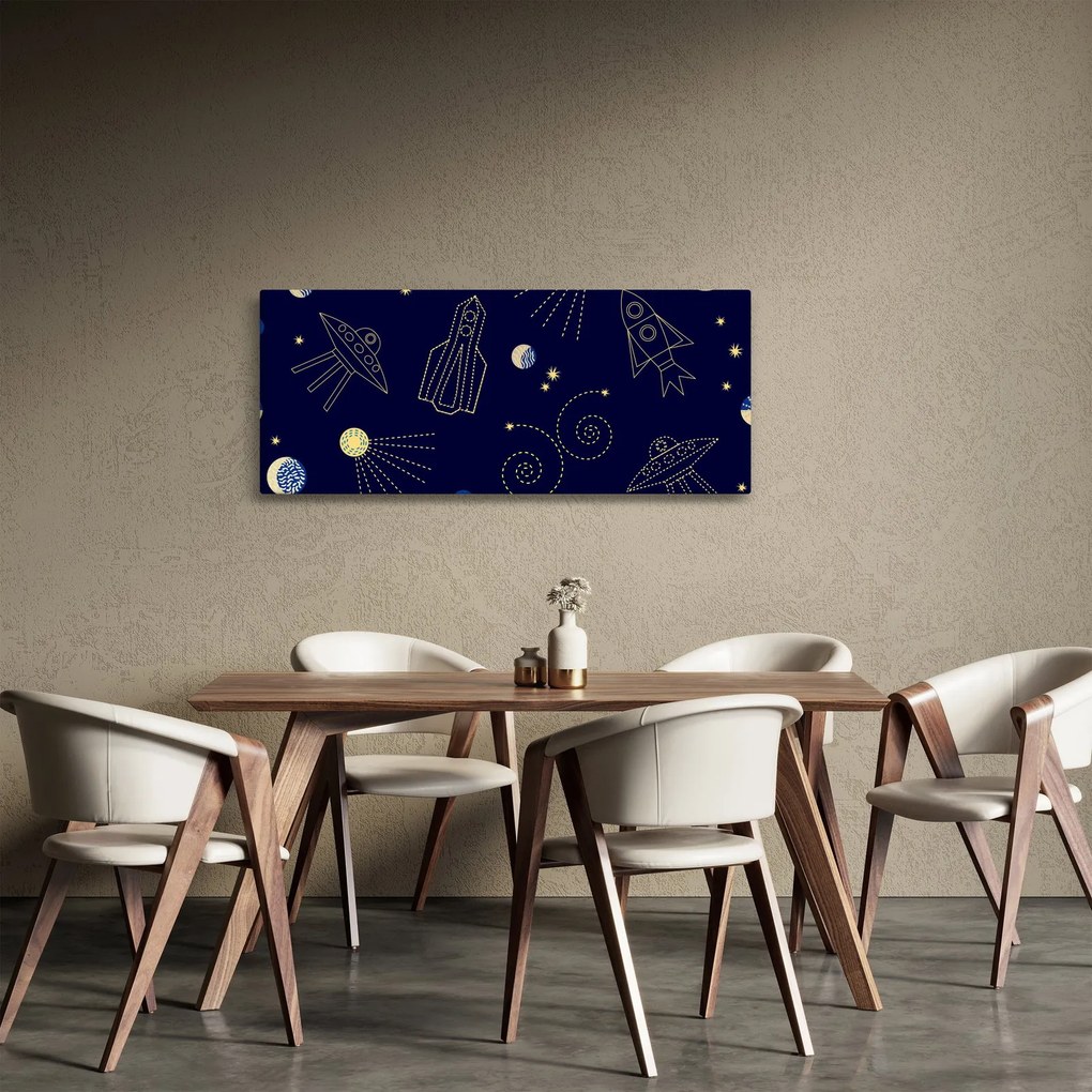 Obraz - Vesmír (120x50 cm)