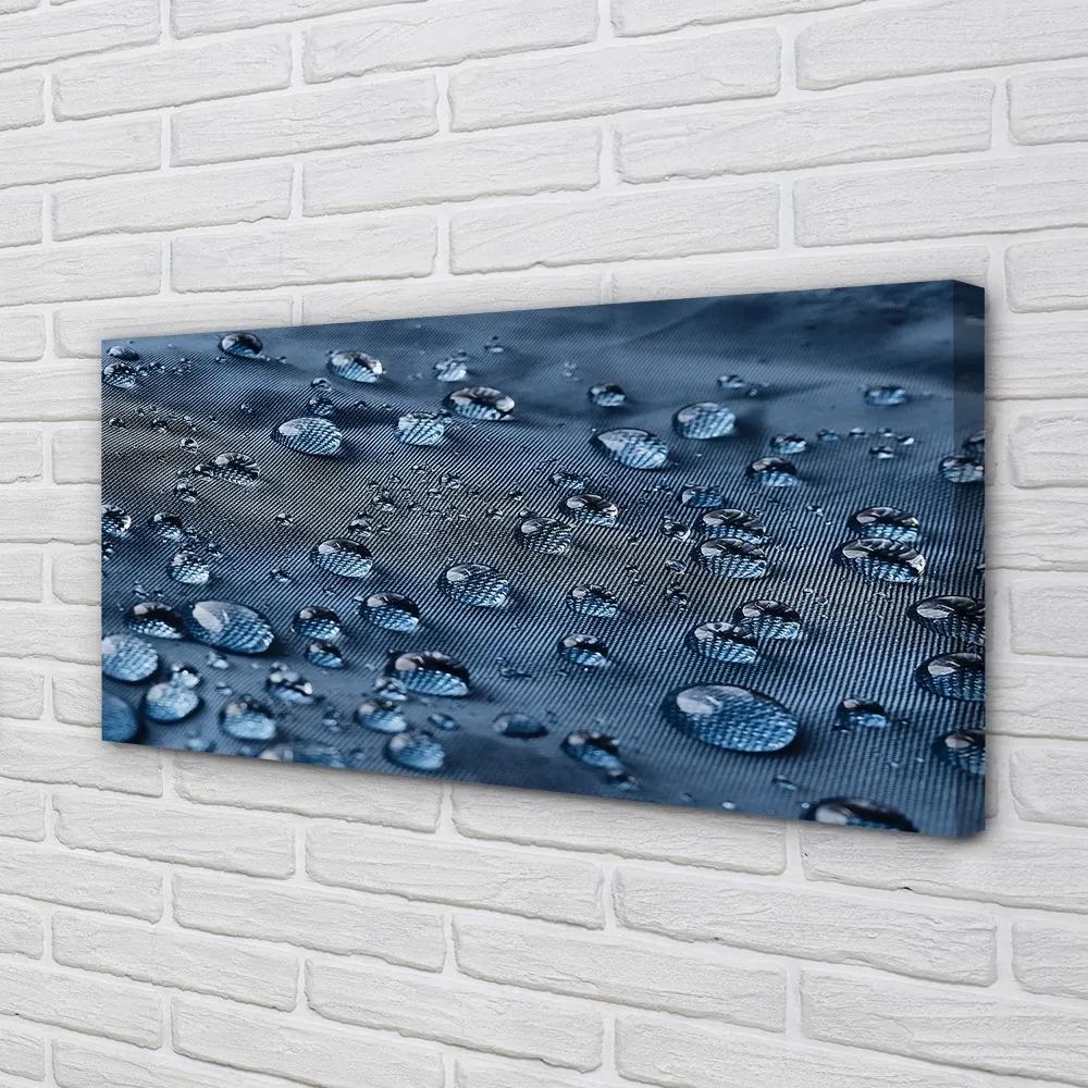 Obraz canvas Vodné kvapky makro 140x70 cm