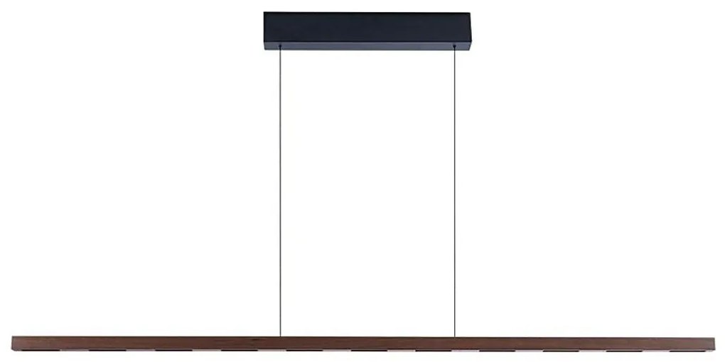 Immax NEO 07309L-LED stmievateľný luster na lanku so senzorom MADEIRA 37W/230V 157 cm orech
