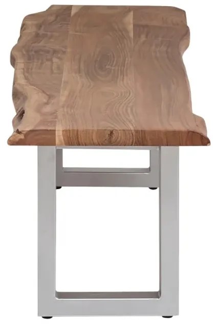 furniture-nabytek.cz - Masivní lavice Bullwer z akáciového dřeva, lakovaná, hnědá – 190×40 cm