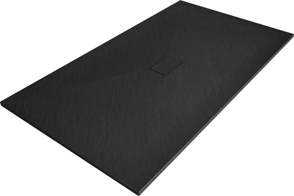 Mexen Hugo, SMC obdĺžniková sprchová vanička 180 x 100 cm, čierna matná, 42701018