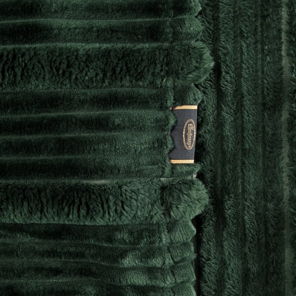 FLANELOVÁ DEKA NINA 200X220 CM TMAVOZELENÁ