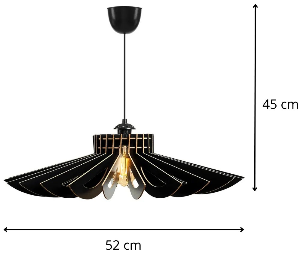 Stropné svietidlo Petit I čierne