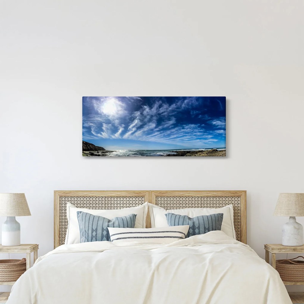Obraz oblohy s mraky (120x50 cm)