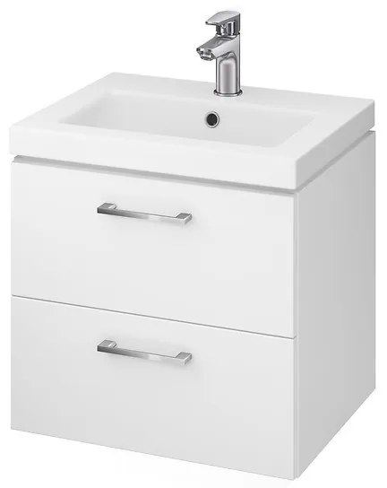 Cersanit Lara Como 60, závesná skrinka 60x45cm + keramické umývadlo, biela lesklá, S801-147-DSM